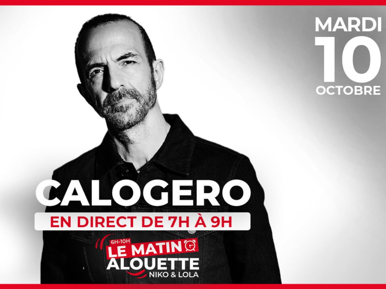 Calogero en direct sur Alouette le 10 octobre