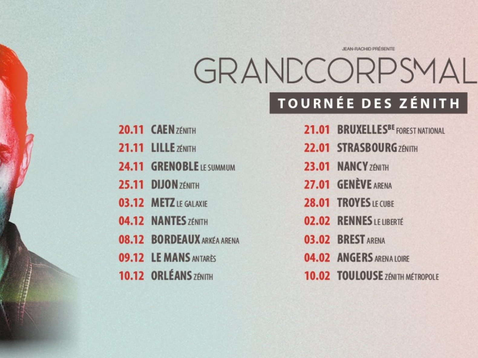 Grand Corps Malade Galaxie Amnéville 3 Décembre A gagner cette semaine dans le Wake Up : vos places pour les concerts de Grand  Corps Malade en lorraine