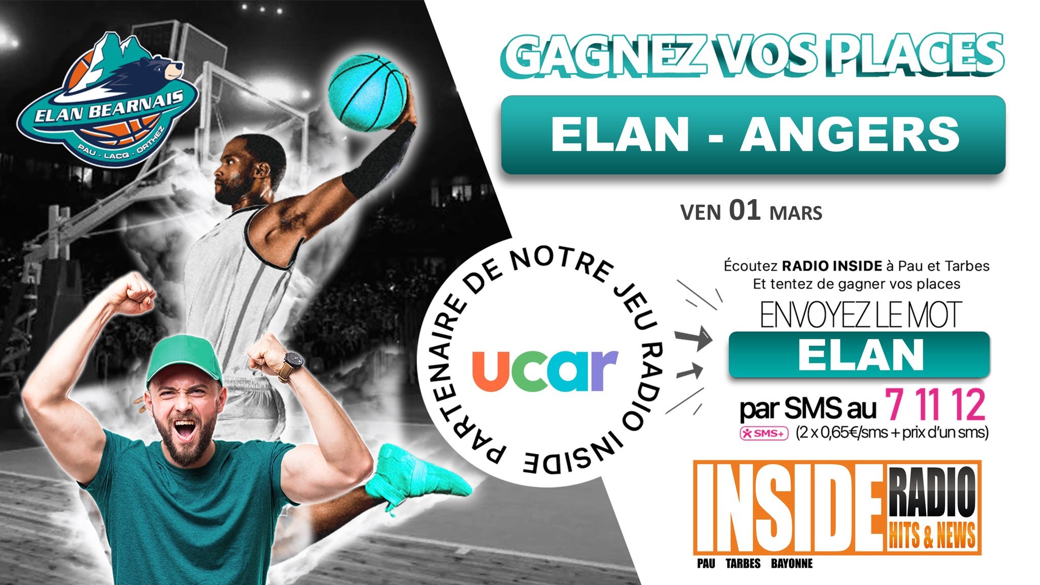 LISTE DES GAGNANTS : ELAN BEARNAIS VS ANGERS