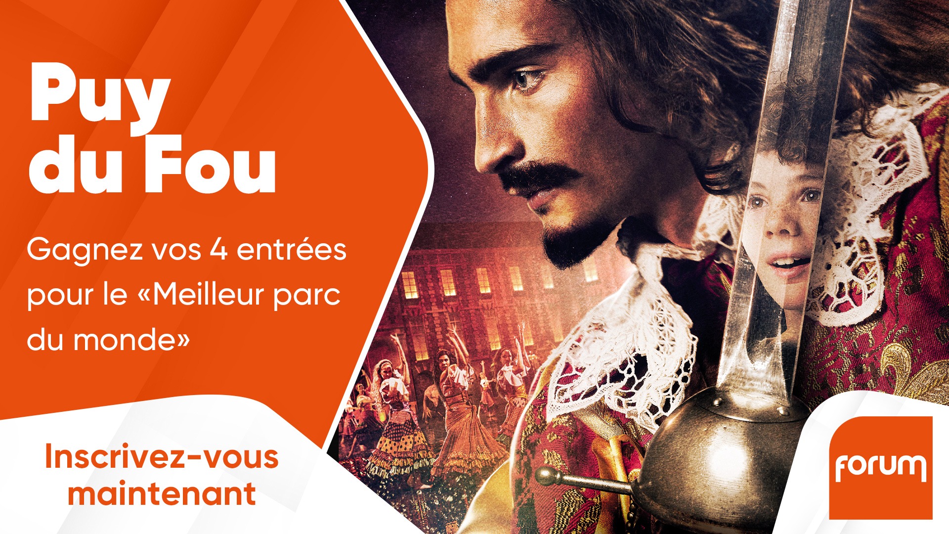 Le Puy du Fou : gagnez vos 4 entrées