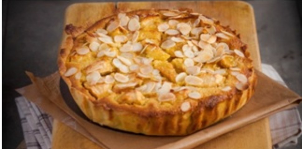 TARTE NORMANDE AMANDES ET POMMES