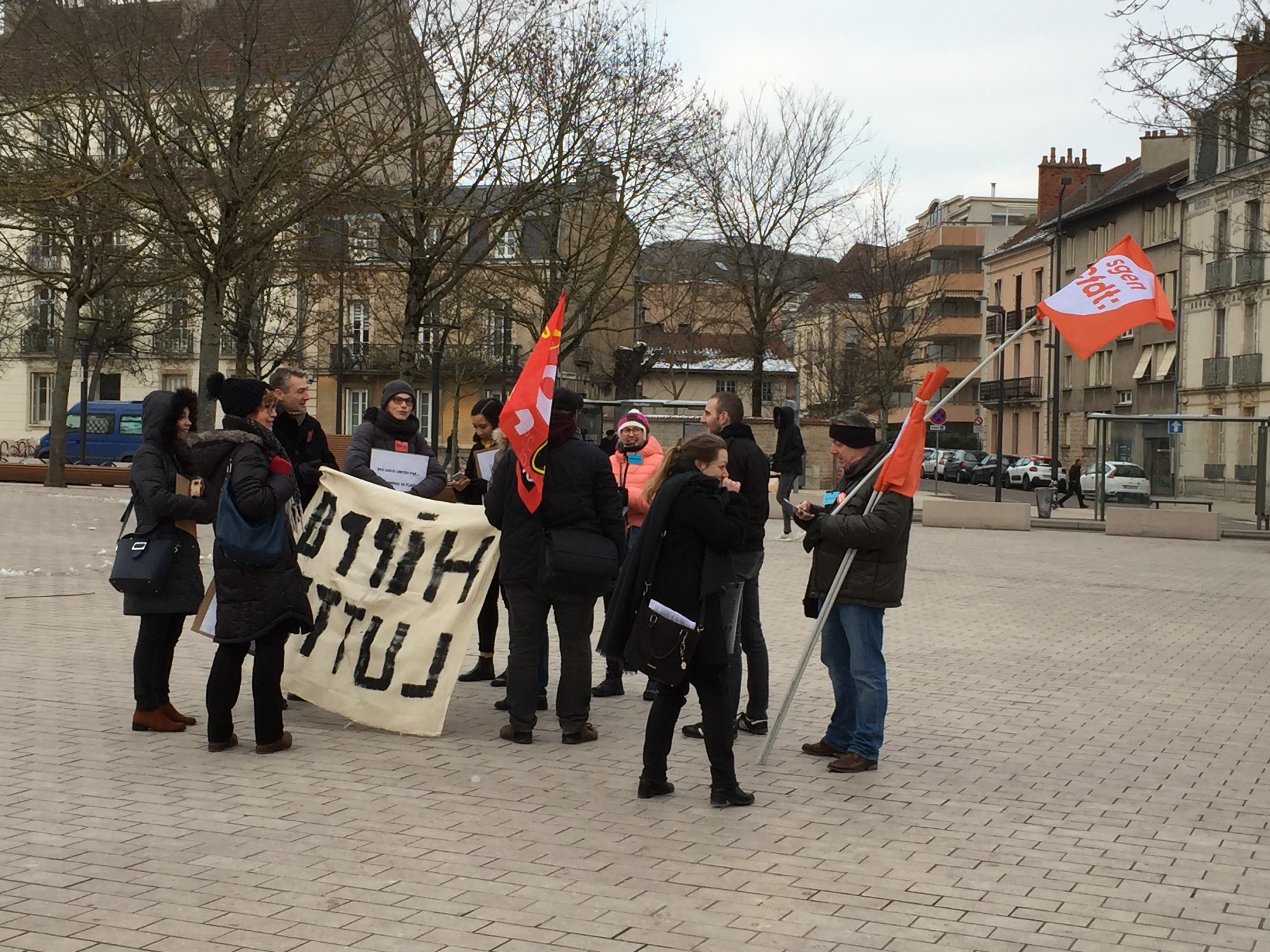 Ils ont manifesté à Dijon