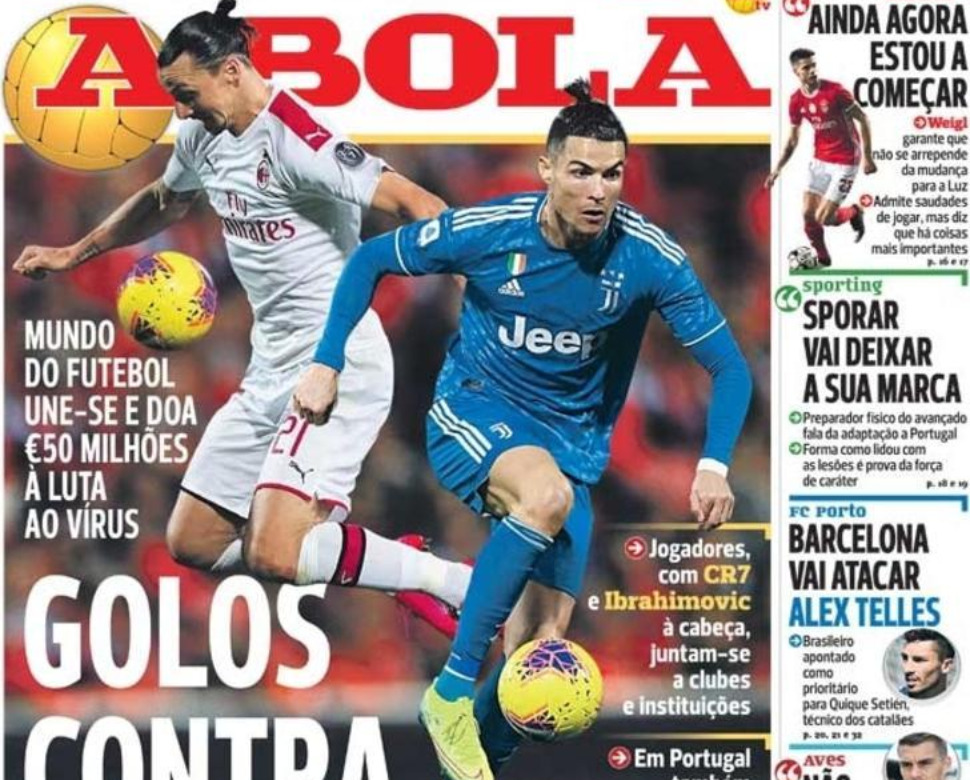 Portugal : le monde du football se mobilise contre le Covid-19