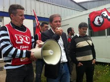 Manifestation des salariés d'ABRF à Châteaubriant