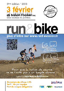 RUN & BIKE DE ST BRÉVIN LE 3 FEVRIER 2013