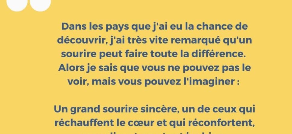 1 lettre 1 sourire : écrivez une lettre pour ensoleiller le...
