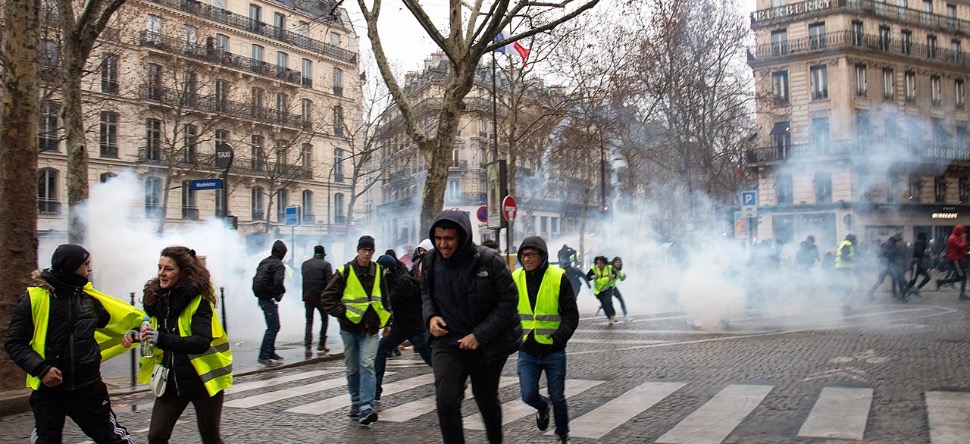 Gilets Jaunes : des scènes de guérilla urbaines redoutées à Paris