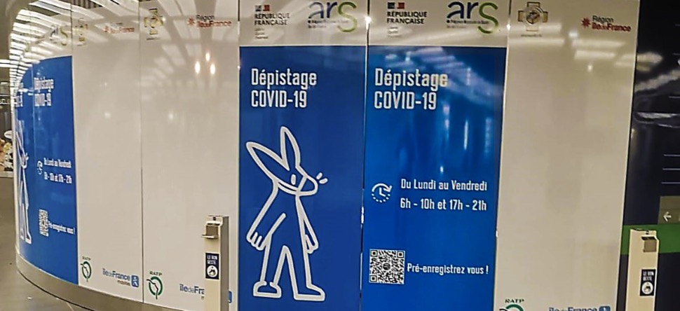 Covid : faites-vous tester dans le métro en allant au boulot !